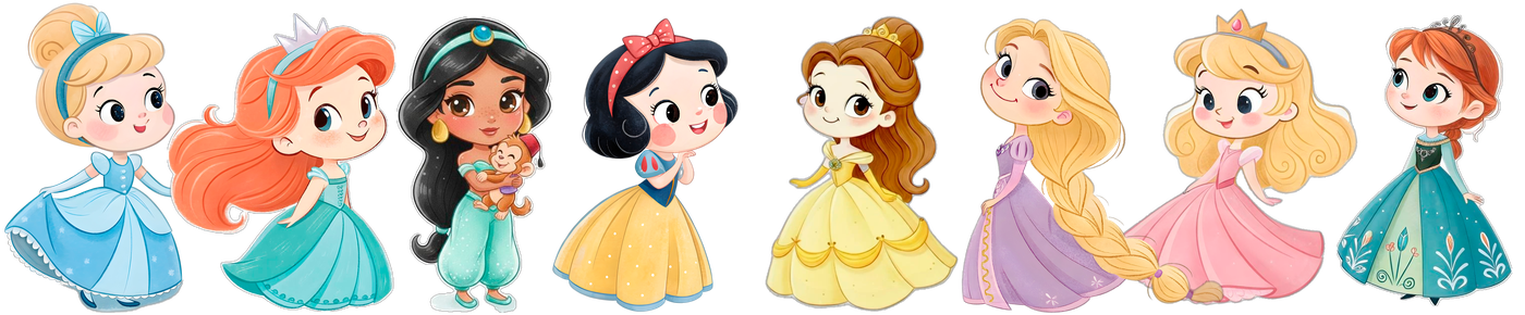 Todas las princesas reunidas